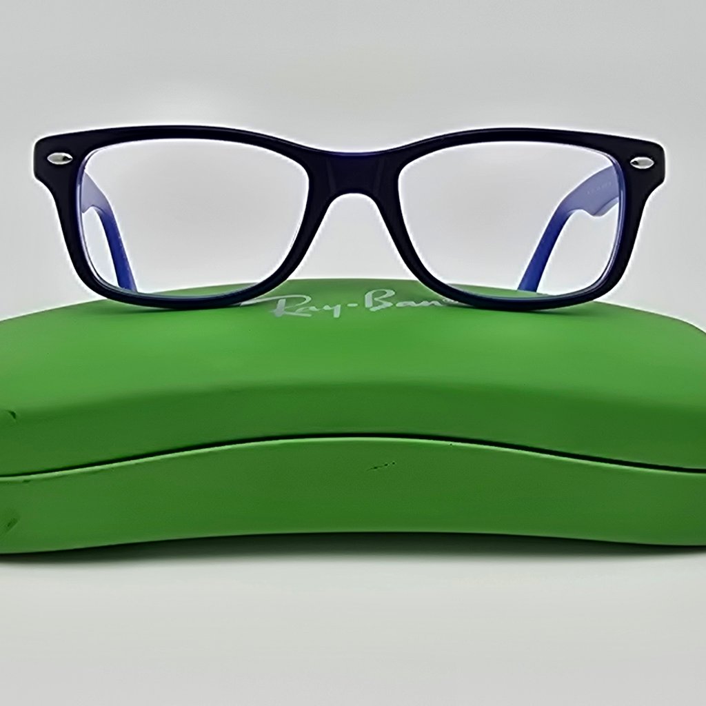 Ray-Ban Jr. Rb1531 3839 Vista Polished Blue Eyeglasses Frame W/ Case 46-16-125